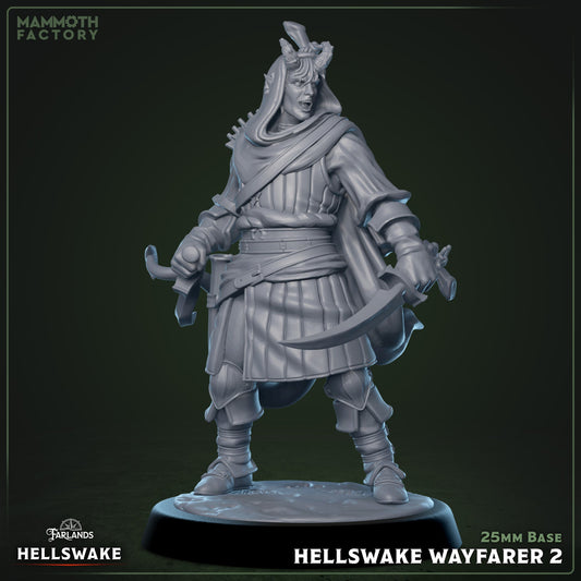 Hellswake Wayfarer Set – Tiefling Ranger Miniatures