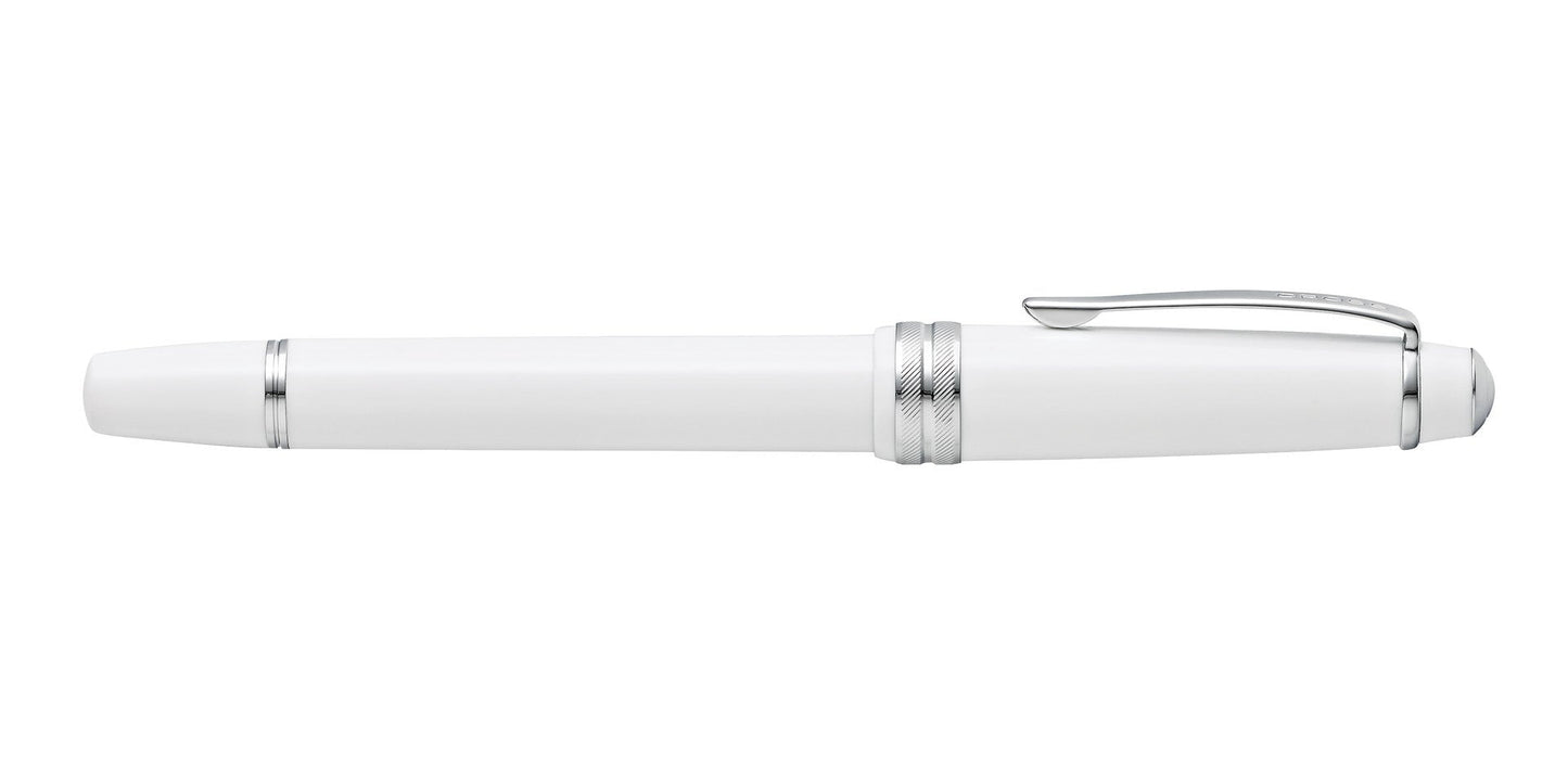 Bailey Light™ Polished White Resin Medium Nib Fountain Pen