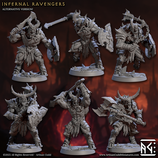 Infernal Ravengers Miniature Set – Demonic Brute Warriors