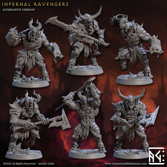 Infernal Ravengers Miniature Set – Demonic Brute Warriors