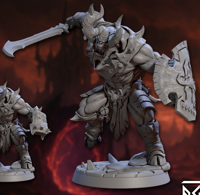 Infernal Ravengers Miniature Set – Demonic Brute Warriors