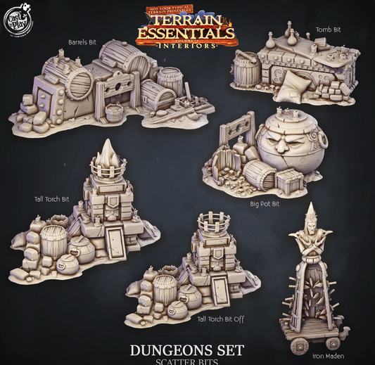 3D Printed Cast n Play Dungeons Scatter Bits Terrain Essentials 28mm 32mm D&D