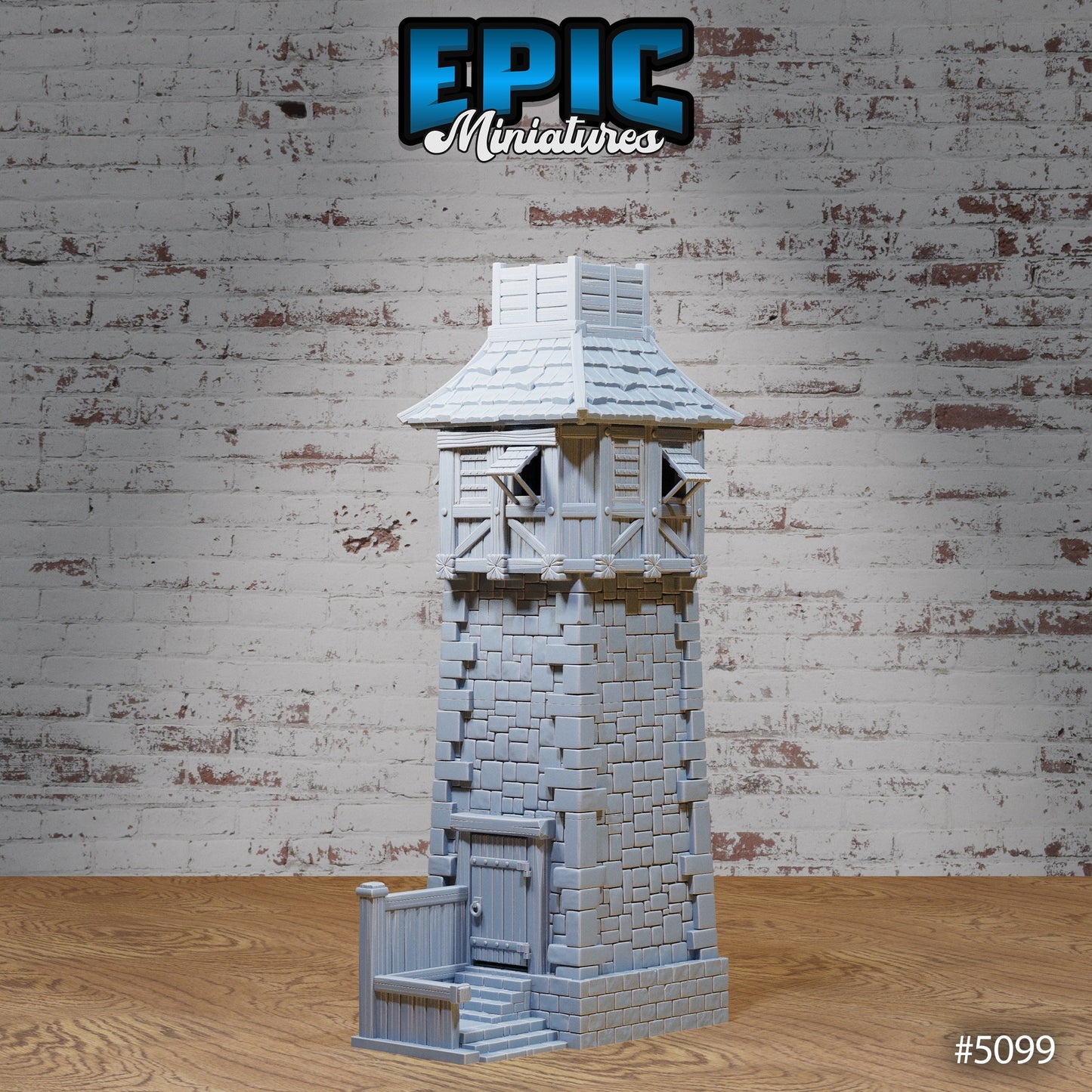 Prison Watch Tower Miniatures – Wood & Stone Variants