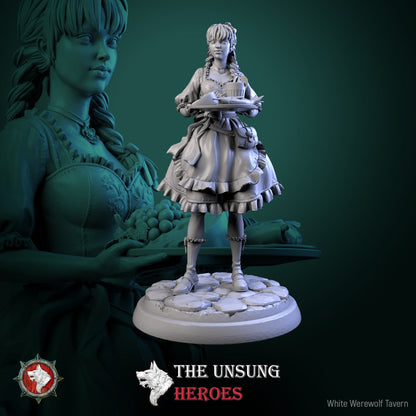 Alehouse Maids Miniature Set – Fantasy Tavern NPCs & Bust