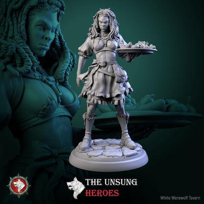 Alehouse Maids Miniature Set – Fantasy Tavern NPCs & Bust