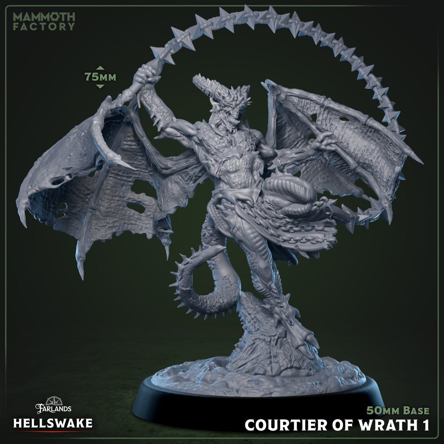 Courtier of Wrath Set – Chain Devil (Kyton) Monster Miniatures