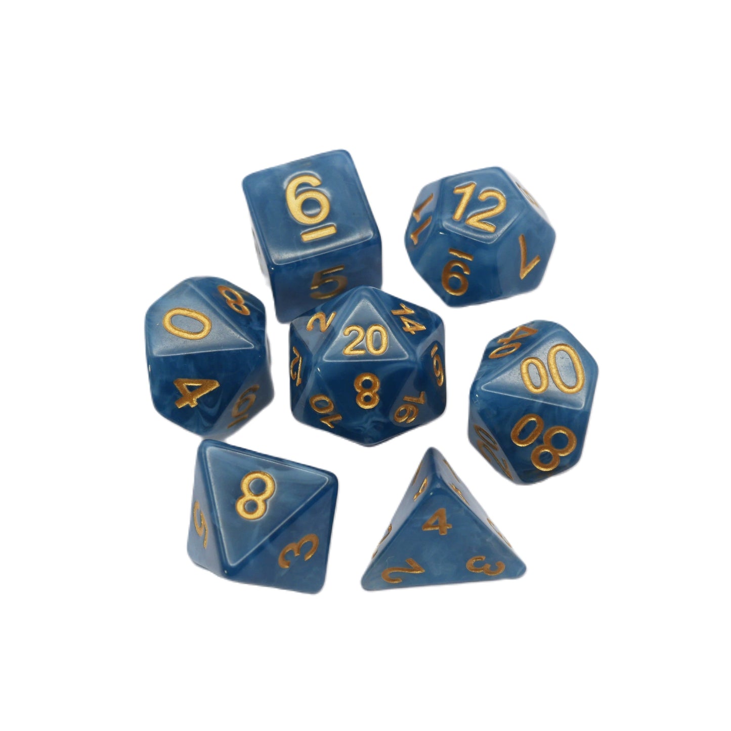 Diffused Dreams - 7 Piece DnD Dice Set | Acrylic RPG Gaming Dice