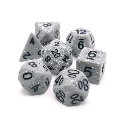 Granite Malphite - 7 Piece DnD Dice Set | Acrylic RPG Gaming Dice