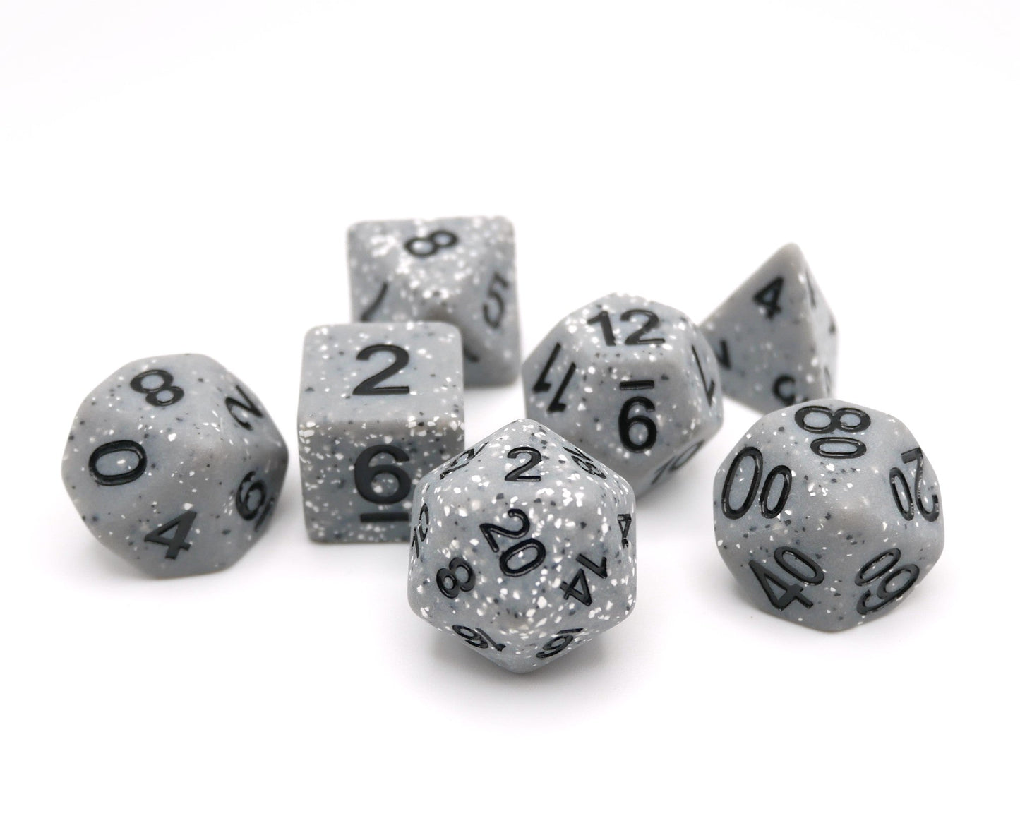 Granite Malphite - 7 Piece DnD Dice Set | Acrylic RPG Gaming Dice