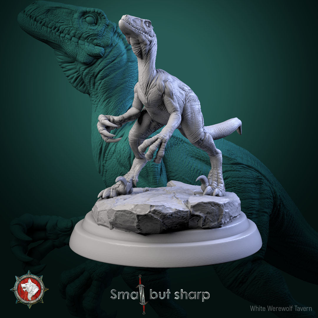 Halfling Dino Mount Set – Dinosaur Beast Miniatures