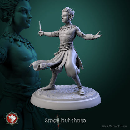 Halfling Monks Set – Halfling Male Monk Miniatures