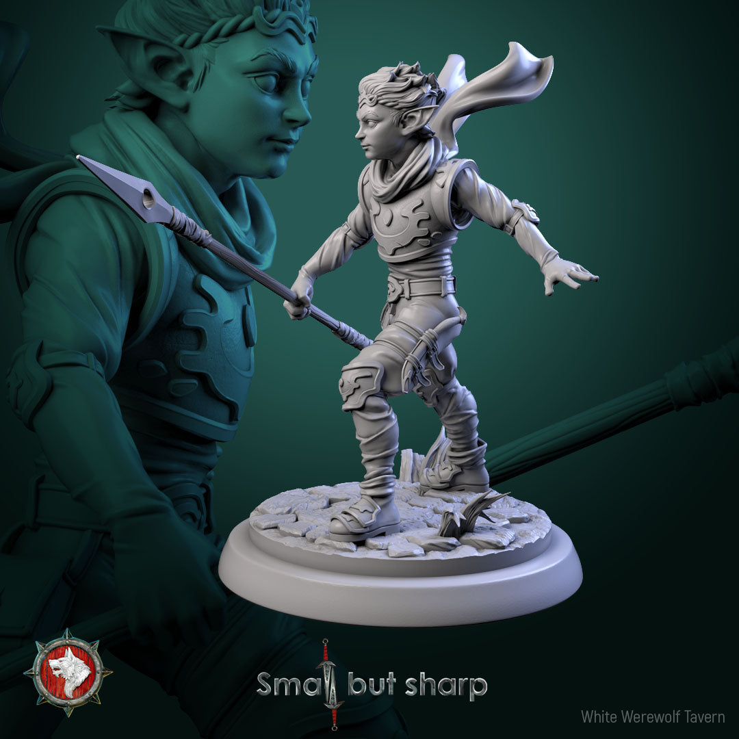 Halfling Warriors Set – Halfling Male Fighters Miniatures