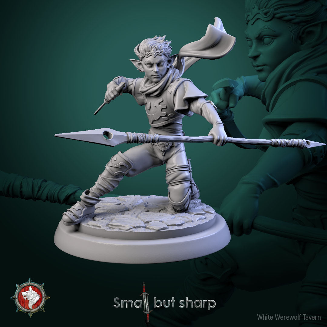 Halfling Warriors Set – Halfling Male Fighters Miniatures