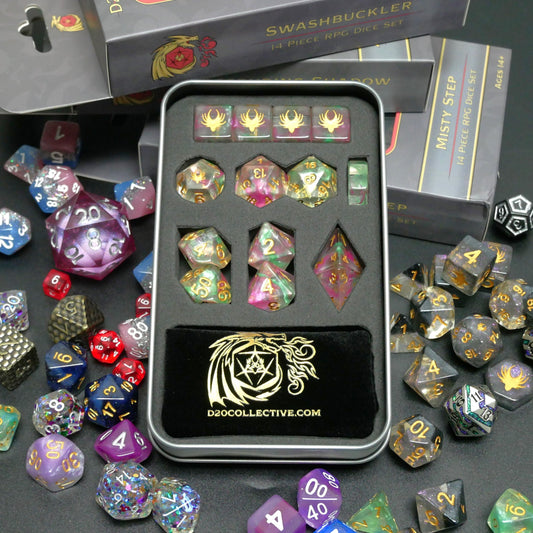 Mystery Stash - 7 Dice Set Bundle + 1 RPG Accessory