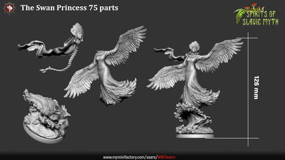 The Swan Princess Set – Slavic Spirit Female Miniature & Bust