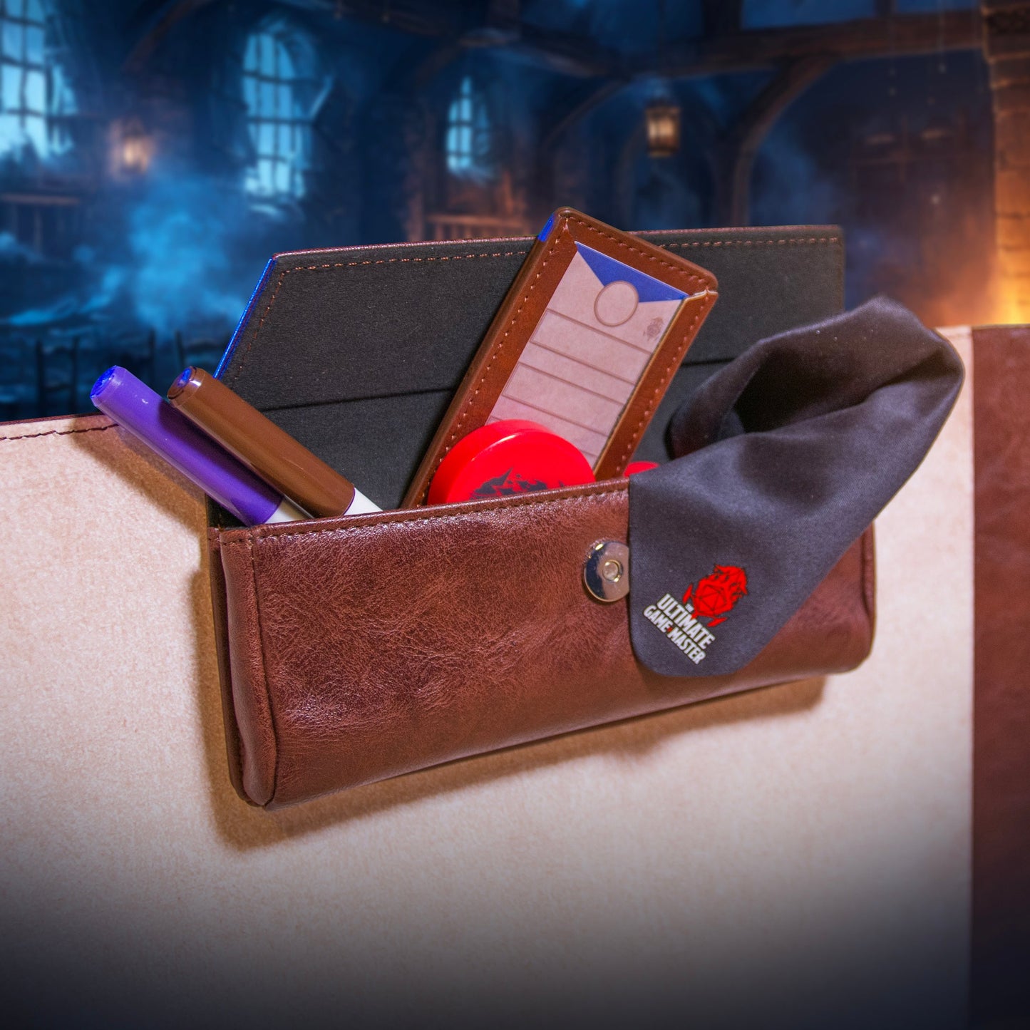 Large Magnetic Pouch - Premium Storage for Game Master Screen DM Accessories
