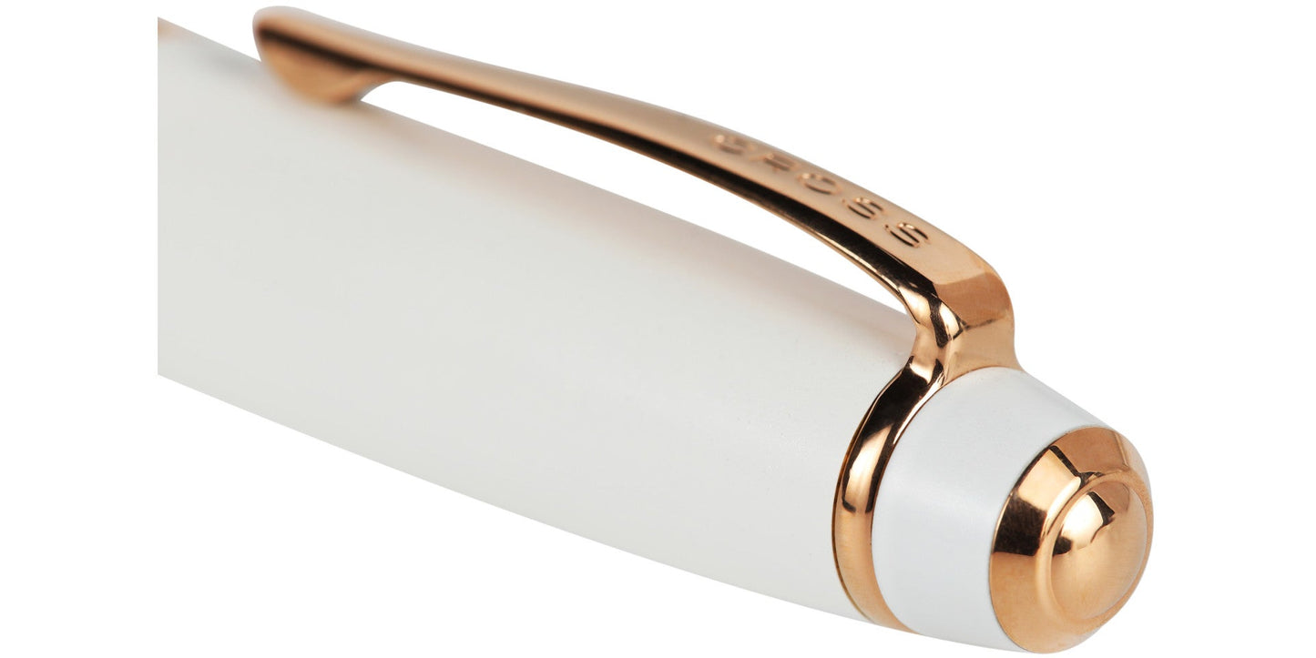 Bailey™ Pearlescent White Lacquer Fine Nib Fountain Pen