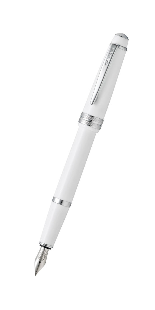 Bailey Light™ Polished White Resin Medium Nib Fountain Pen