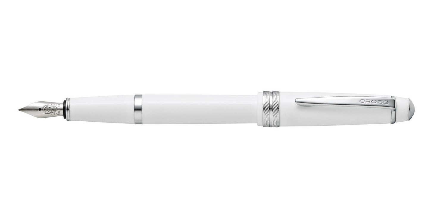 Bailey Light™ Polished White Resin Medium Nib Fountain Pen