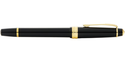 Bailey Light™ Polished Black Resin and Gold Tone Rollerball Pen