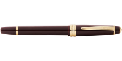 Bailey Light™ Polished Burgundy Resin and Gold Tone Extra-Fine Fountain Pen