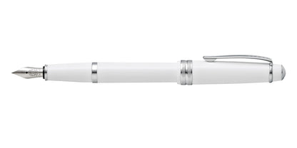 Bailey Light™ Polished White Resin Medium Nib Fountain Pen