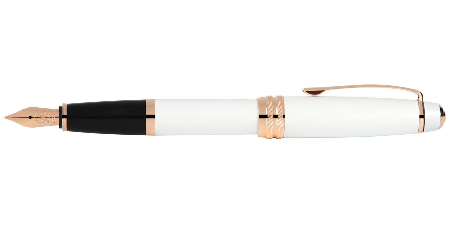 Bailey™ Pearlescent White Lacquer Fine Nib Fountain Pen